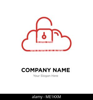 Die wichtigsten Daten Firmenlogo Design Template, Business corporate Vektor icon Stock Vektor