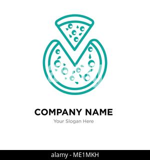 Pizza Company Logo Design Template, Business corporate Vektor icon Stock Vektor