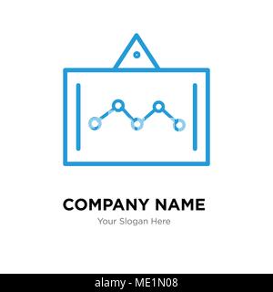 Data Analytics Bildschirm Company Logo Design Template, Business corporate Vektor icon Stock Vektor