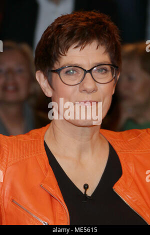 Markus Lanz Talkshow in Hamburg 20.03.18 Mit: Annegret Kramp-Karrenbauer (Politikerin) Wo: Hamburg, Deutschland Wann: 20 Mar 2018 Credit: Becher/WENN.com Stockfoto