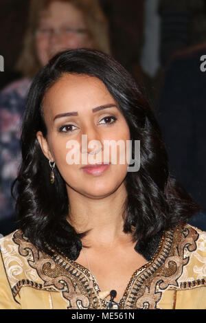 Markus Lanz Talkshow in Hamburg 20.03.18 Mit: Manal al-Sharif (Frauenrechtlerin, Autorin) Wo: Hamburg, Deutschland Wann: 20 Mar 2018 Credit: Becher/WENN.com Stockfoto