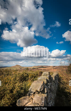 Roseberry Topping auf die Cleveland Hills in England. Stockfoto