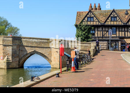 Kapelle St. Ledger (Kapelle auf der Brücke), die Alte riverport, St Ives Stadtmitte auf dem großen Fluss Ouse, Cambridgeshire, England, UK, GB Stockfoto