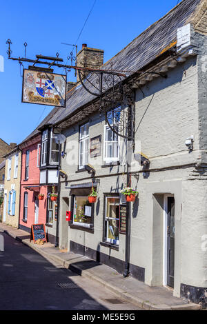 Oliver Cromwell Public House, der alte Riverport, St Ives Stadtmitte auf dem großen Fluss Ouse, Cambridgeshire, England, UK, GB Stockfoto