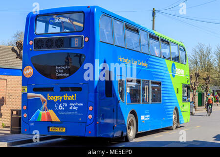 Schienenverteiler, Huntingdon, St Ives, Cambridge, die alte Riverport, St Ives Stadtmitte auf dem großen Fluss Ouse, Cambridgeshire, England, UK, GB Stockfoto
