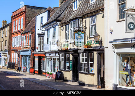 Die alte Riverport, St Ives Stadtmitte auf dem großen Fluss Ouse, Cambridgeshire, England, UK, GB Stockfoto