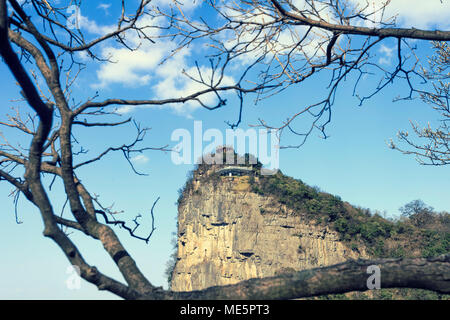 Die Himmelspforte Tianmen Shan Stockfoto