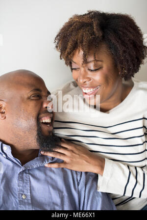Gerne süßes Paar in der Liebe Stockfoto