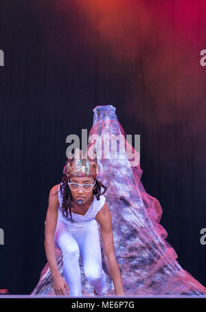 Esperanza Spalding durchführen bei Molde Jazzfestival in Molde, Norwegen, 21.07.2016. Stockfoto