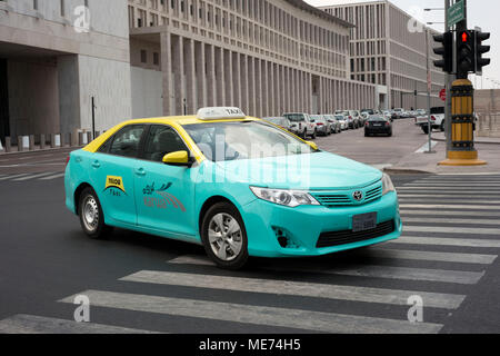 Mit dem Taxi in die Innenstadt, Souq Waqif, Doha, Qatar Stockfoto