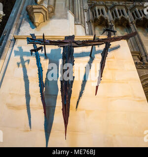 Oben, Schrein des Heiligen Thomas Becket, der Kathedrale von Canterbury, Canterbury, Kent, Großbritannien Stockfoto