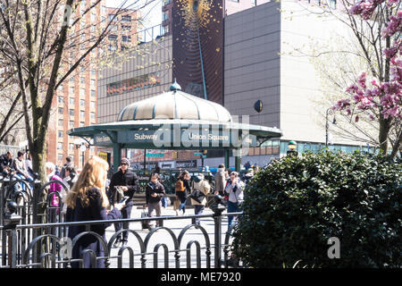 Frühling im Union Square Park, New York, USA Stockfoto