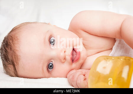 Porträt von niedlichen Baby boy Stockfoto