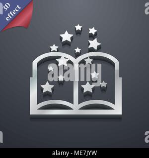 Magic Symbol. 3D-Stil. Schickes, modernes Design mit Platz für Ihren Text Vector Illustration Stock Vektor