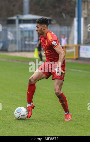 Halifax, Großbritannien. 21. April 2018. Nationale Liga, Halifax Town v Tranmere Rovers; Josh Ginnelly der Tranmere Rovers Credit: Aktuelles Bilder/Alamy leben Nachrichten Stockfoto