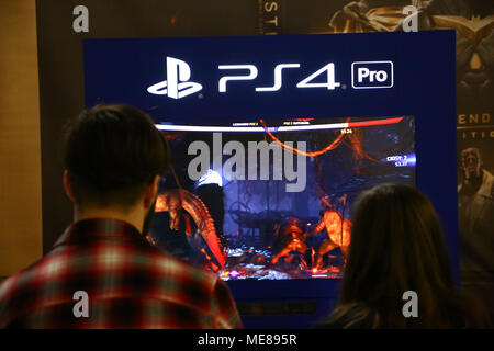 Polen, Corato, 21. April 2018: Die dritte Ausgabe der Comic Con in Warsaw-Nadarzyn statt. © Madeleine Ratz/Alamy leben Nachrichten Stockfoto