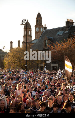 Paisley, UK, 21. April 2018. St. Mirren Meisterschaft parade Paisley 21. April 2018 Credit: David Cameron/Alamy leben Nachrichten Stockfoto