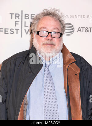 New York, USA, 21. April 2018: Tom Hulce besucht die Möwe Premiere während des Tribeca Film Festival 2018 BMCC Tribeca PAC, Manhattan Stockfoto