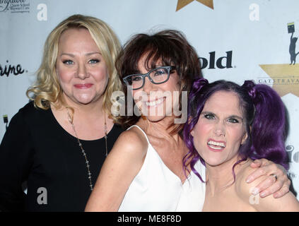 Los Angeles, Ca, USA. 21 Apr, 2018. Nicole Sullivan, Mindy Sterling, Shawn Simmons, an CATstravaganza Mit Hamilton's Katzen bei Montalban Theatre in Los Angeles, Kalifornien am 21. April 2018. Credit: Faye Sadou/Medien Punch/Alamy leben Nachrichten Stockfoto