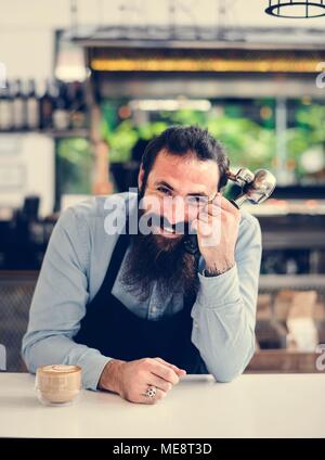 Barista Stockfoto