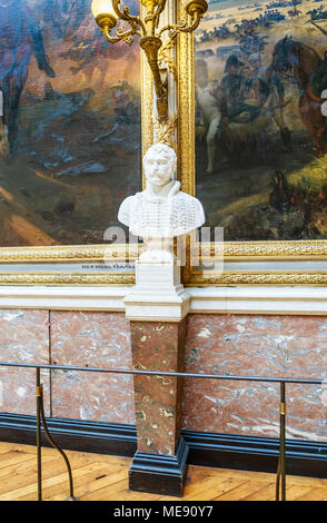 Die Schlacht Galerie (Galerie des Batailles) im südlichen Flügel des Schlosses von Versailles, die Residenz des Sonnenkönigs Ludwig XIV. Stockfoto