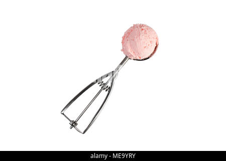 Erdbeer Eis Schaufel. Stockfoto