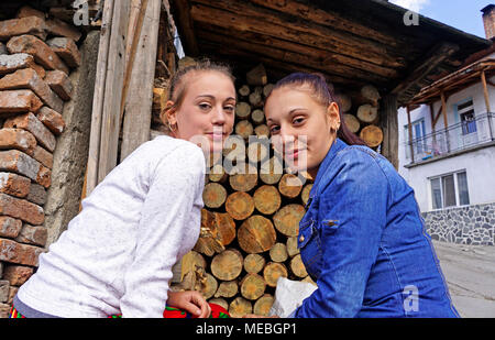Bewohner von Ribnovo, Bulgarien Stockfoto