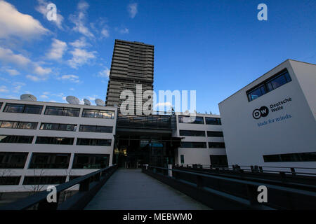 Deutsche Welle Hauptsitz und UN-Gebäude in Bonn, Nordrhein-Westfalen, Deutschland. Stockfoto