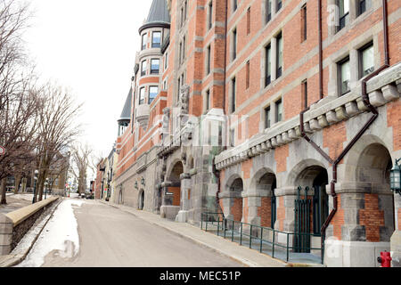 Fairmont Le Château Frontenac im Herzen der Altstadt von Quebec City Stockfoto