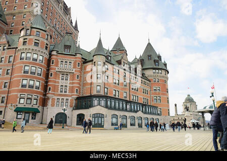 Fairmont Le Château Frontenac im Herzen der Altstadt von Quebec City Stockfoto