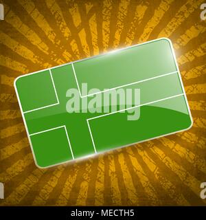 Flagge von ladonia mit alten Textur. Vector Illustration Stock Vektor