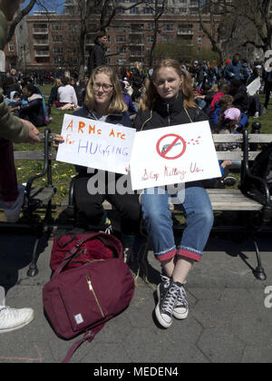 Nationale Schule Arbeitsniederlegung, Washington Square NYC Stockfoto