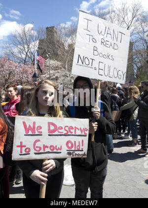 Nationale Schule Arbeitsniederlegung, Washington Square NYC Stockfoto