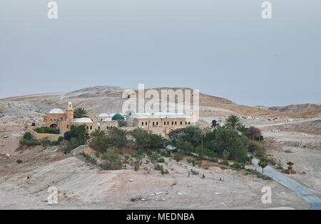 Nabi Musa, Grab des Propheten Moses, in der Nähe von Jericho und Jerusalem in der Judäischen Wüste, West Bank, Israel Stockfoto