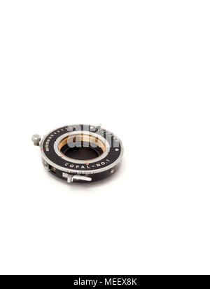 Eine großformatige fotografische Copal Nr. 1 Shutter Stockfoto