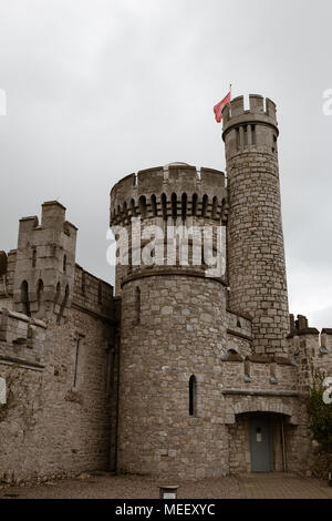 Blackrock Castle, eine gerippte Anreicherung an Blackrock, ca. 2 km vom Zentrum von Cork City, am Ufer des River Lee in Irland Stockfoto