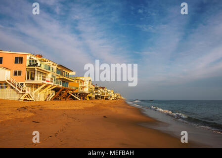 Oceanfront Wohnungen von Malibu Beach in Kalifornien Stockfoto