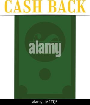 Abstrakte cash back Hintergrund mit einige spezielle Objekte Stock Vektor