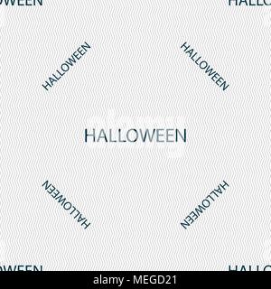 Halloween Zeichen Symbol. Halloween - Party Symbol. Nahtlose Muster mit geometrischen Struktur. Vector Illustration Stock Vektor