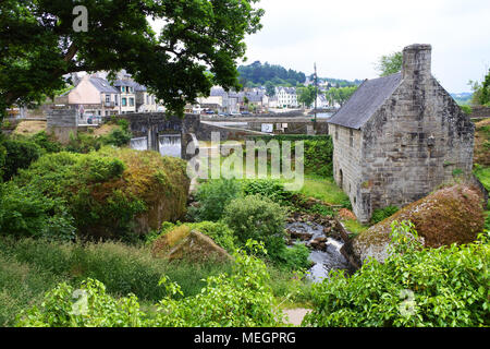 Das 18. Jahrhundert Wassermühle in Plestin-les-Grèves, Bretagne, Frankreich - Johannes Gollop Stockfoto