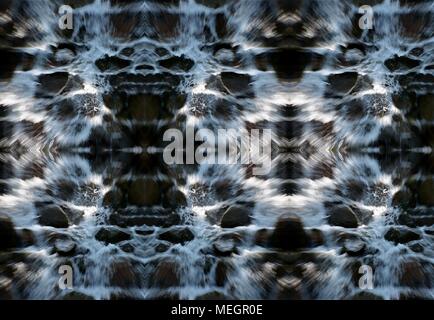 Wasserfall im Viktoriapark in Kreuzberg Berlin von April 20, 2018, Deutschland Stockfoto
