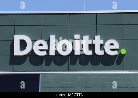 Dayton - ca. April 2018: Lokale Deloitte Tax und Advisory Office. Deloitte ist eine multinationale Professional Services Network I Stockfoto