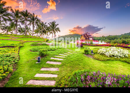 Chiang Mai, Thailand im Royal Flora Ratchaphruek Park. Stockfoto