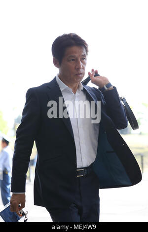 Kanagawa, Japan. 21 Apr, 2018. Akira Nishino (JPN) Fußball: 2018 J1 Liga Match zwischen Kawasaki Frontale - Kashima Antlers an Todoroki Stadion in Kanagawa, Japan. Credit: yohei Osada/LBA SPORT/Alamy leben Nachrichten Stockfoto