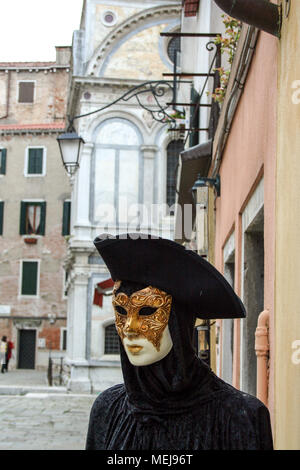 Traditionelle venezianische Maske Casanova Stockfoto