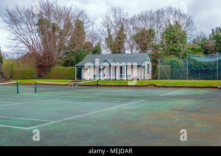 Newton Stewart Tennis Club, Newton Stewart, Dumfries and Galloway, Schottland, Großbritannien Stockfoto