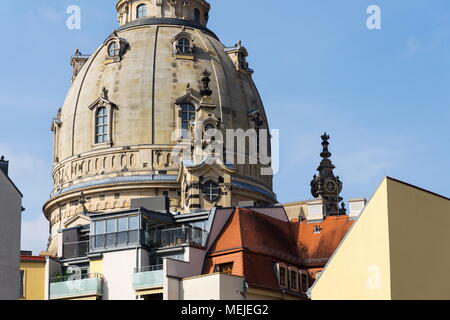 Dresdner Frauenkirche, Kirche Unserer Lieben Frau in Dresden, Deutschland Stockfoto