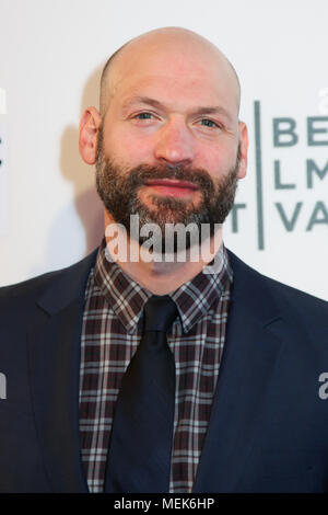 Corey Stoll besucht "Die Möwe" Premiere während des Tribeca Film Festival 2018 BMCC Tribeca PAC am 21. April 2018 in New York City. Stockfoto