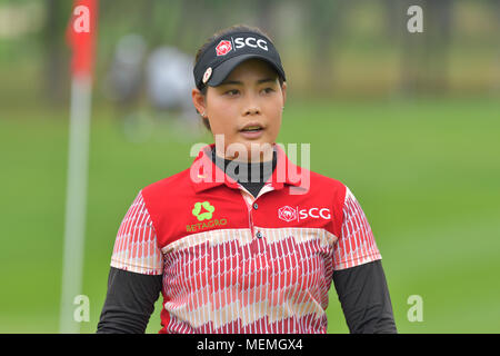 Moriya Jutanugarn von Thailand im Honda LPGA Thailand 2018 im Siam Country Club, Old Course am 24. Februar 2018 in Pattaya, Chonburi, Thailand. Stockfoto