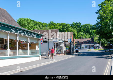 Ringwood Road, Burley, Hampshire, England, Vereinigtes Königreich Stockfoto